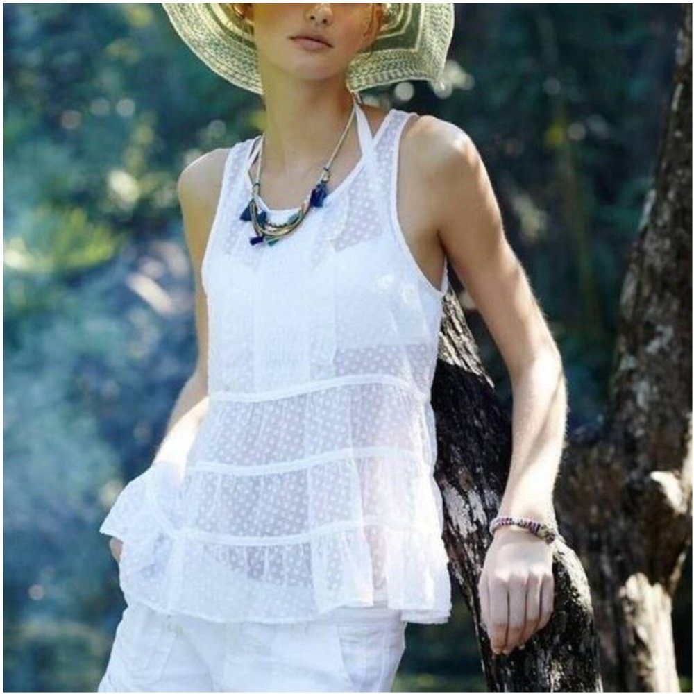 Anthropologie Maeve Polka-dot Shirt